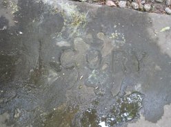 Memorial stone of I Cory at Holy Trinity